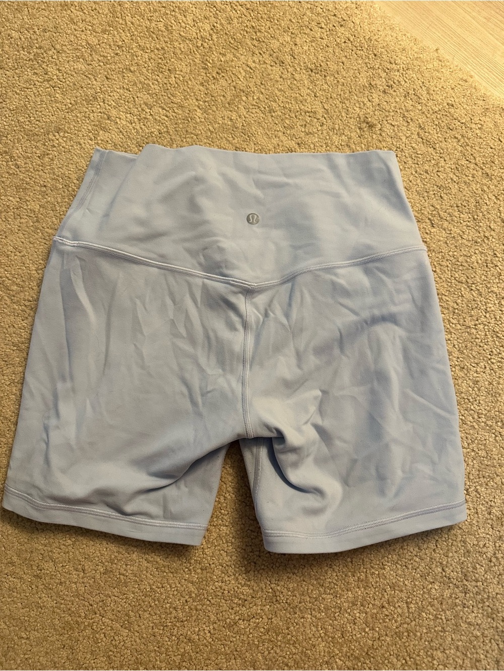 lululemon athletica Women's High-Rise Pale Blue Bike Shorts
